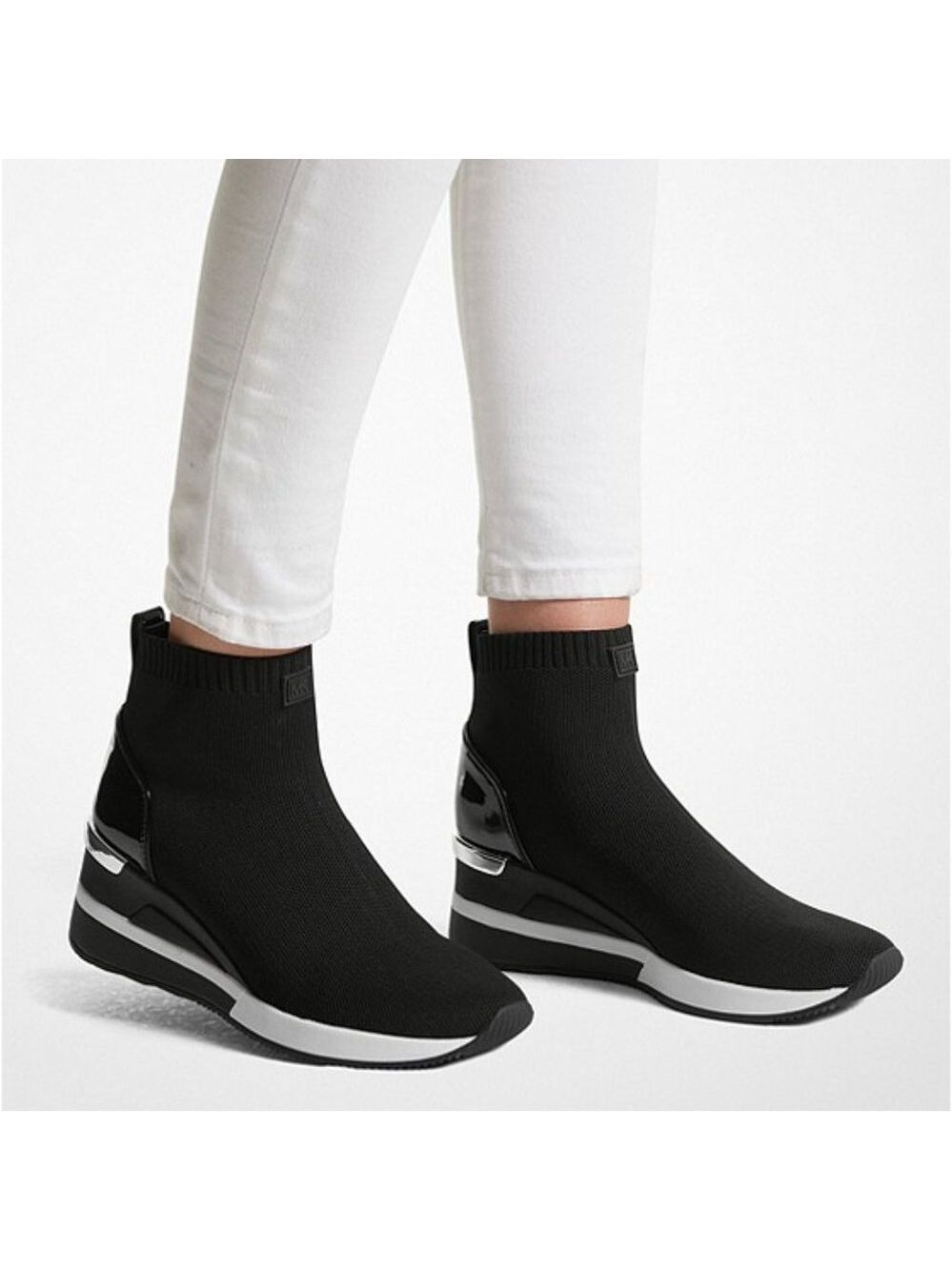 Michael Kors Skyler Stretch Knit Sock Sneaker